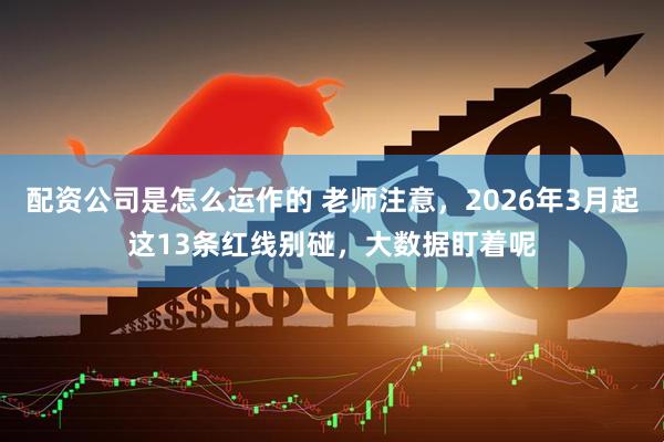 配资公司是怎么运作的 老师注意，2026年3月起这13条红线别碰，大数据盯着呢